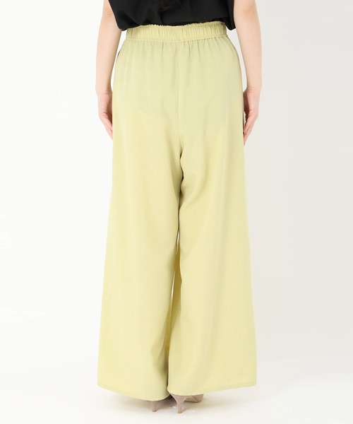 STRAWBERRY-FIELDS（ストロベリーフィールズ）の「ウエストギャザーパンツ（その他パンツ・レディース・黄緑系/ネイビー/ブラック/ライトグレー/ブラウン/ライトグリーン・1/2）」の9枚目の写真