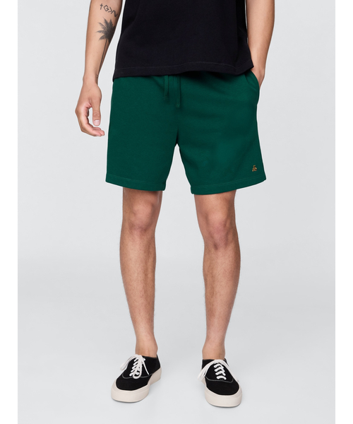 GAP（ギャップ）の「リラックス フレンチテリー ショートパンツ ブランベア刺繍（その他パンツ・メンズ・グリーン/オフホワイト/ブラック・S/M/L/XL/XS）」の9枚目の写真