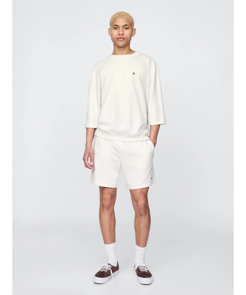 GAP（ギャップ）の「リラックス フレンチテリー ショートパンツ ブランベア刺繍（その他パンツ・メンズ・グリーン/オフホワイト/ブラック・S/M/L/XL/XS）」の4枚目の写真