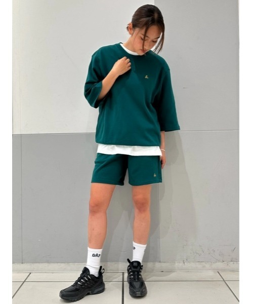 GAP（ギャップ）の「リラックス フレンチテリー ショートパンツ ブランベア刺繍（その他パンツ・メンズ・グリーン/オフホワイト/ブラック・S/M/L/XL/XS）」の16枚目の写真