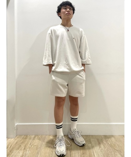 GAP（ギャップ）の「リラックス フレンチテリー ショートパンツ ブランベア刺繍（その他パンツ・メンズ・グリーン/オフホワイト/ブラック・S/M/L/XL/XS）」の17枚目の写真