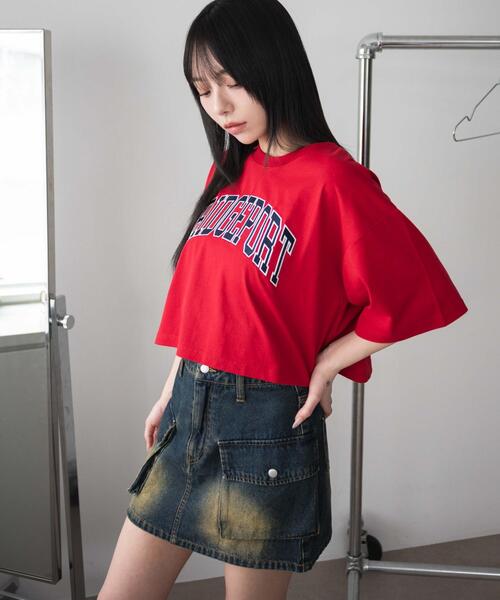 WEGO（ウィゴー）の「WEGO/ロゴショートT（Tシャツ/カットソー・レディース・ホワイト/ブラック/レッド・SMALL/MEDIUM）」の5枚目の写真