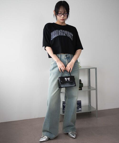 WEGO（ウィゴー）の「WEGO/ロゴショートT（Tシャツ/カットソー・レディース・ホワイト/ブラック/レッド・SMALL/MEDIUM）」の16枚目の写真