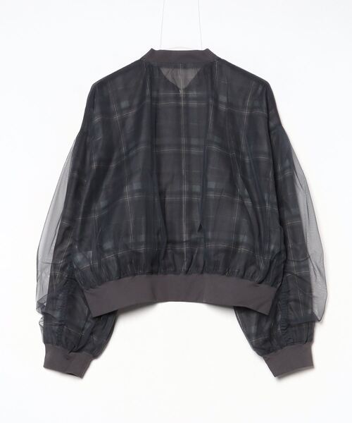 ポエティック シアー×チュールブルゾン シアー×チュールブルゾン | outlet | axes femme online shop
