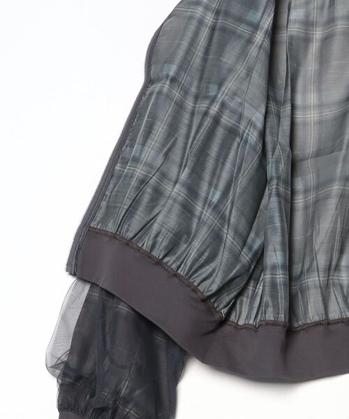 ポエティック シアー×チュールブルゾン シアー×チュールブルゾン | outlet | axes femme online shop