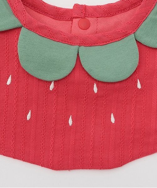 petit main（プティマイン）の「【防水】フルーツスタイ（スタイ/よだれかけ・キッズ・レッド/ライトピンク/イエロー・F）」の5枚目の写真