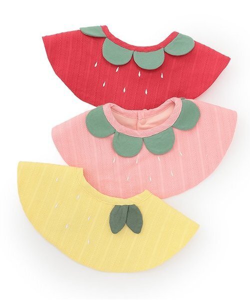 petit main（プティマイン）の「【防水】フルーツスタイ（スタイ/よだれかけ・キッズ・レッド/ライトピンク/イエロー・F）」の10枚目の写真