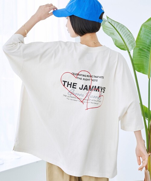 coen(コーエン)の「SunnySports(サニースポーツ)別注ハートビッグTシャツ(Tシャツ/カットソー・レディース・ダークグレー/オフホワイト/ナチュラル・FREE)」の3枚目の写真