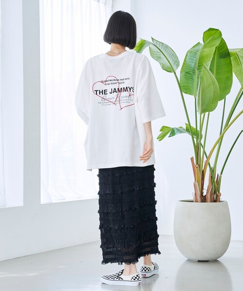 coen(コーエン)の「SunnySports(サニースポーツ)別注ハートビッグTシャツ(Tシャツ/カットソー・レディース・ダークグレー/オフホワイト/ナチュラル・FREE)」の9枚目の写真