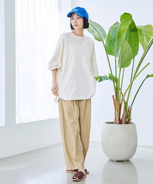 coen(コーエン)の「SunnySports(サニースポーツ)別注ハートビッグTシャツ(Tシャツ/カットソー・レディース・ダークグレー/オフホワイト/ナチュラル・FREE)」の19枚目の写真