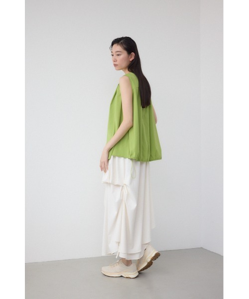 【PLUS】ランダムドレープブラウス/レディース/トップス シャツ　ブラウス  ノースリーブ ブランド AZUL PLUS【SALE】 セール】【PLUS】ランダムドレープブラウス（シャツ/ブラウス