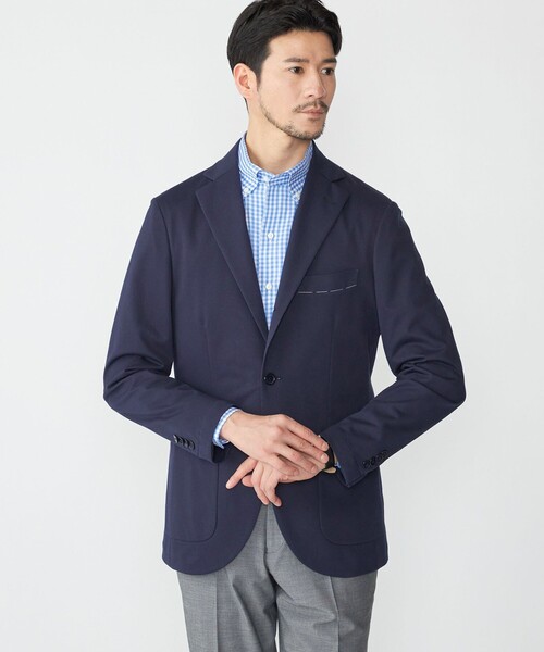 SHIPS（シップス）の「SHIPS: イタリアン ボタンダウン パナマ ギンガムチェック シャツ（ビジネスシャツ・メンズ・ネイビー/スカイブルー・38/39/40/41/37/42）」の13枚目の写真