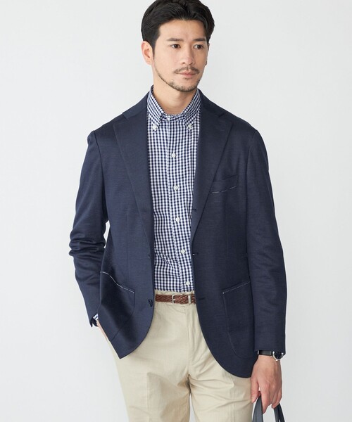 SHIPS（シップス）の「SHIPS: イタリアン ボタンダウン パナマ ギンガムチェック シャツ（ビジネスシャツ・メンズ・ネイビー/スカイブルー・38/39/40/41/37/42）」の16枚目の写真