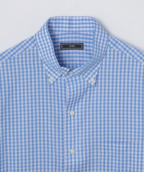 SHIPS（シップス）の「SHIPS: イタリアン ボタンダウン パナマ ギンガムチェック シャツ（ビジネスシャツ・メンズ・ネイビー/スカイブルー・38/39/40/41/37/42）」の20枚目の写真