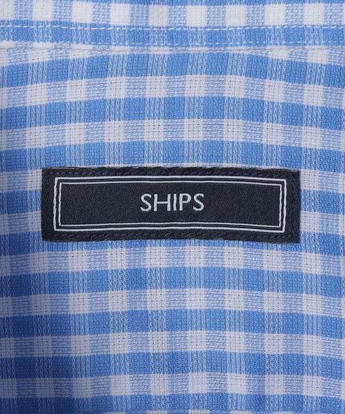 SHIPS（シップス）の「SHIPS: イタリアン ボタンダウン パナマ ギンガムチェック シャツ（ビジネスシャツ・メンズ・ネイビー/スカイブルー・38/39/40/41/37/42）」の21枚目の写真