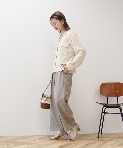 AMERICAN HOLIC(アメリカンホリック)の「シアー襟付きカーディガン(カーディガン/ボレロ・レディース・ブラック/ピンク系その他3/ホワイト系その他2/ライトブルー・L/M)」の21枚目の写真