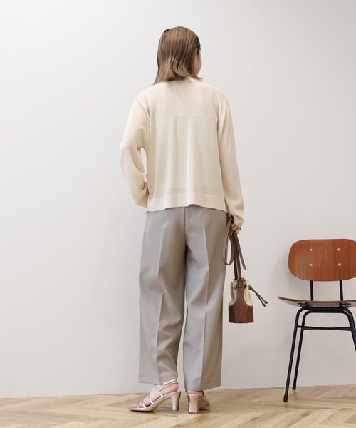 AMERICAN HOLIC(アメリカンホリック)の「シアー襟付きカーディガン(カーディガン/ボレロ・レディース・ブラック/ピンク系その他3/ホワイト系その他2/ライトブルー・L/M)」の22枚目の写真