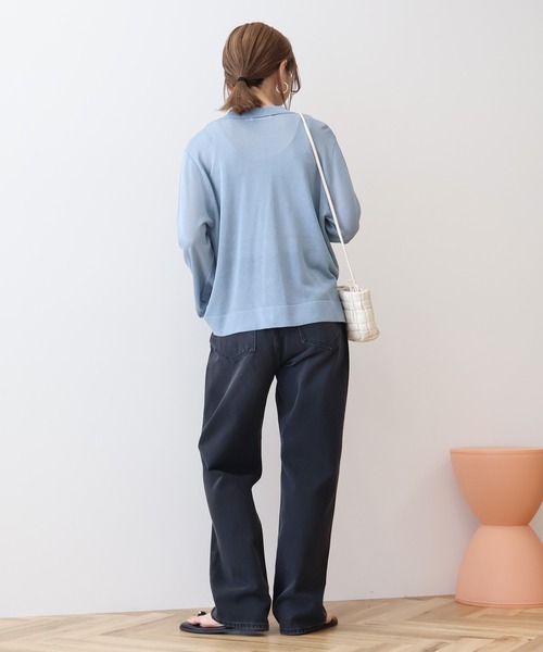 AMERICAN HOLIC(アメリカンホリック)の「シアー襟付きカーディガン(カーディガン/ボレロ・レディース・ブラック/ピンク系その他3/ホワイト系その他2/ライトブルー・L/M)」の19枚目の写真