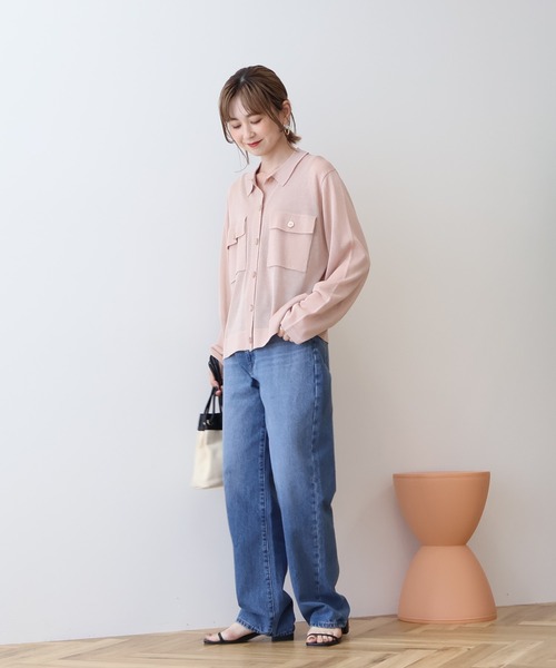 AMERICAN HOLIC(アメリカンホリック)の「シアー襟付きカーディガン(カーディガン/ボレロ・レディース・ブラック/ピンク系その他3/ホワイト系その他2/ライトブルー・L/M)」の20枚目の写真