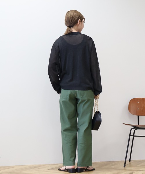 AMERICAN HOLIC(アメリカンホリック)の「シアー襟付きカーディガン(カーディガン/ボレロ・レディース・ブラック/ピンク系その他3/ホワイト系その他2/ライトブルー・L/M)」の15枚目の写真