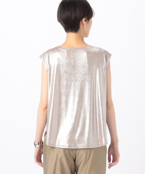 K.T KIYOKO TAKASE（キヨコタカセ）の「箔スムース デザインタンクトップ（タンクトップ・レディース・ピンクゴールド・9号）」の14枚目の写真