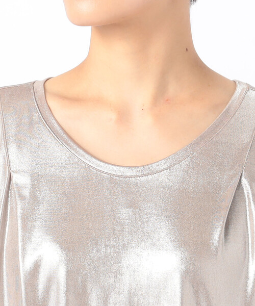 K.T KIYOKO TAKASE（キヨコタカセ）の「箔スムース デザインタンクトップ（タンクトップ・レディース・ピンクゴールド・9号）」の15枚目の写真