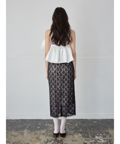 etre loin（エトルワン）の「Voluminous frill knit top（ニット/セーター・レディース・ブラック/ホワイト/ネイビー・M）」の15枚目の写真