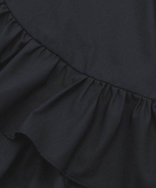 ADAM ET ROPE WEB限定 パフスリーブギャザーブラウス ブラックF ADAM ET ROPE'｜【WEB限定】パフスリーブギャザーブラウス