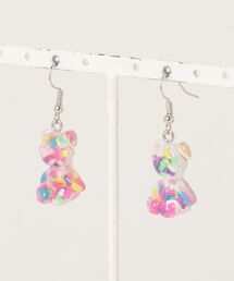 HIKA（ヒカ）の「【HIKA／ヒカ】アクリルスモールベアスタッズピアス（ピアス（両耳用））」