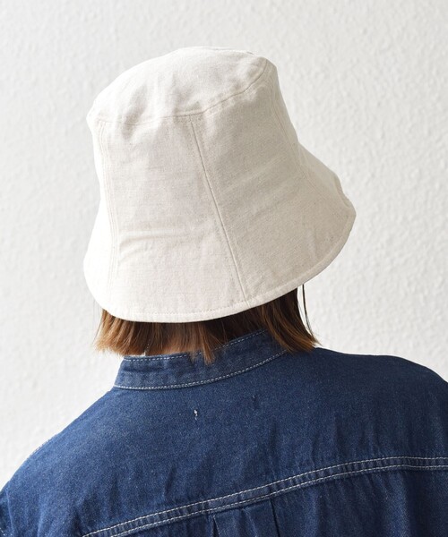 SHIPS any(シップス エニィ)の「SHIPS any: コットン リネン ハット(ハット・レディース・ブラック/ナチュラル・ONE SIZE)」の11枚目の写真