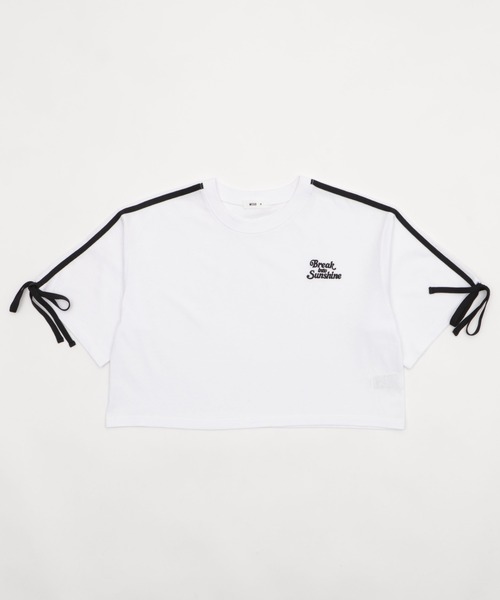 WEGO(ウィゴー)の「WEGO/2ラインリボングラフィックショートT(Tシャツ/カットソー・レディース・ホワイト/ピンク/ブラック・SMALL/MEDIUM)」の19枚目の写真