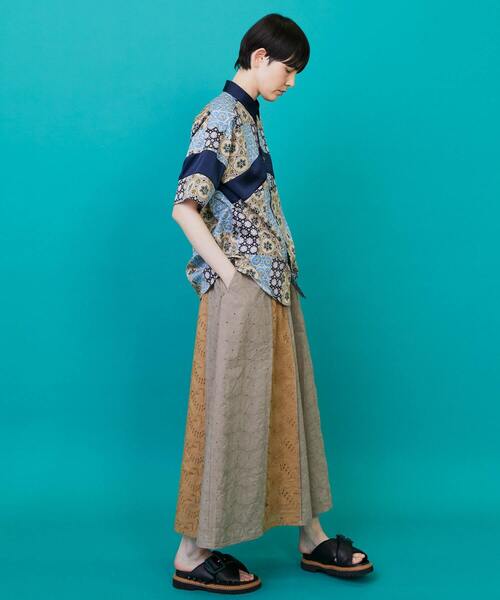 FRAPBOIS(フラボア)の「パッチクロア シャツ(シャツ/ブラウス・レディース・オレンジ系その他/ブルー系その他・2/1)」の15枚目の写真