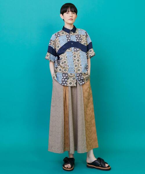 FRAPBOIS(フラボア)の「パッチクロア シャツ(シャツ/ブラウス・レディース・オレンジ系その他/ブルー系その他・2/1)」の14枚目の写真