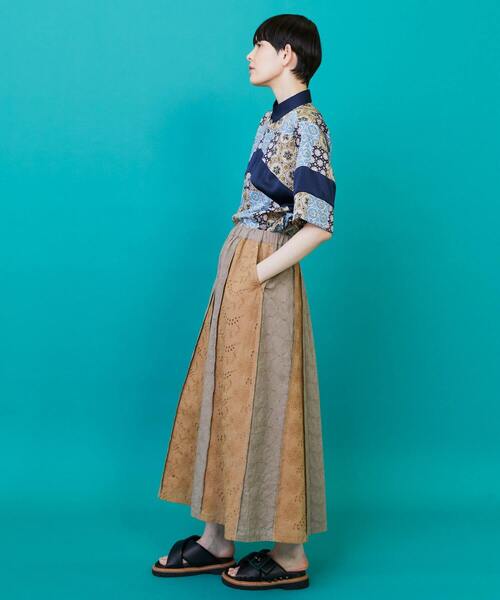 FRAPBOIS(フラボア)の「パッチクロア シャツ(シャツ/ブラウス・レディース・オレンジ系その他/ブルー系その他・2/1)」の11枚目の写真