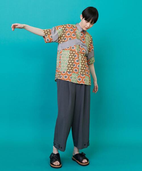 FRAPBOIS(フラボア)の「パッチクロア シャツ(シャツ/ブラウス・レディース・オレンジ系その他/ブルー系その他・2/1)」の10枚目の写真