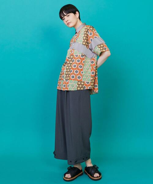 FRAPBOIS(フラボア)の「パッチクロア シャツ(シャツ/ブラウス・レディース・オレンジ系その他/ブルー系その他・2/1)」の9枚目の写真