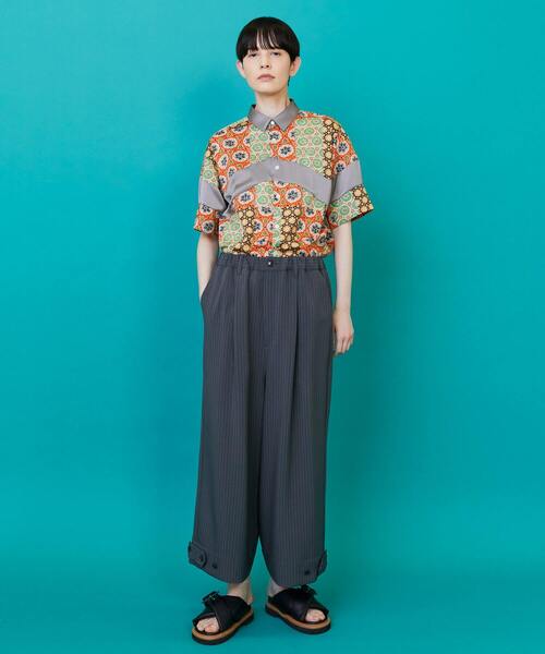 FRAPBOIS(フラボア)の「パッチクロア シャツ(シャツ/ブラウス・レディース・オレンジ系その他/ブルー系その他・2/1)」の4枚目の写真