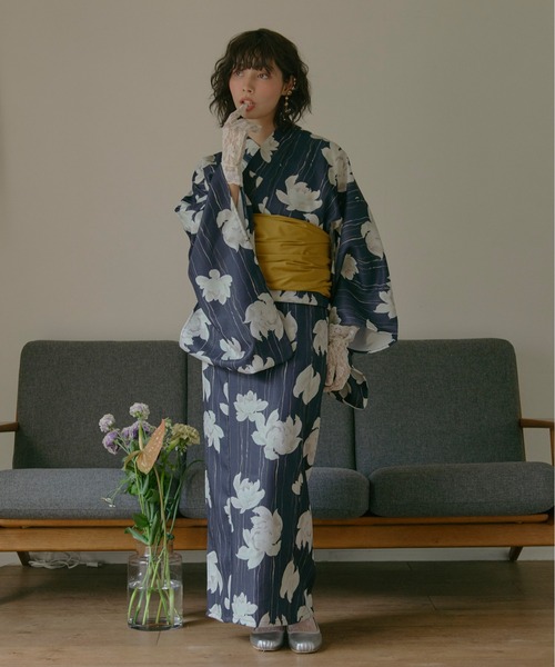 eim nuance line yukata 浴衣 blue eim nuance line yukata 浴衣 blue ♡