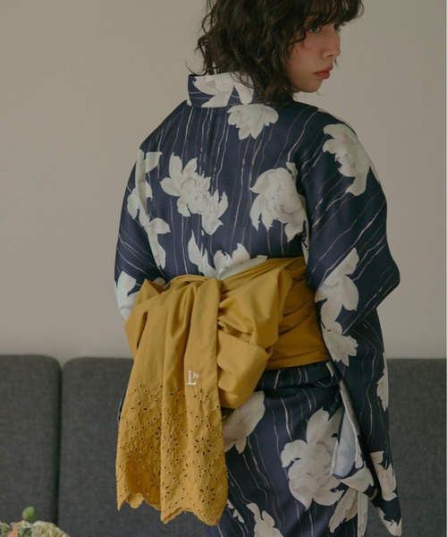 nuance line lotus yukata / ニュアンスラインロウタスユカタ