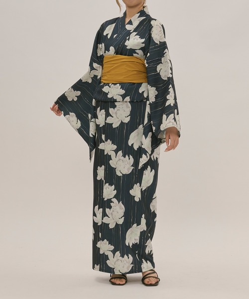 nuance line lotus yukata / ニュアンスラインロウタスユカタ