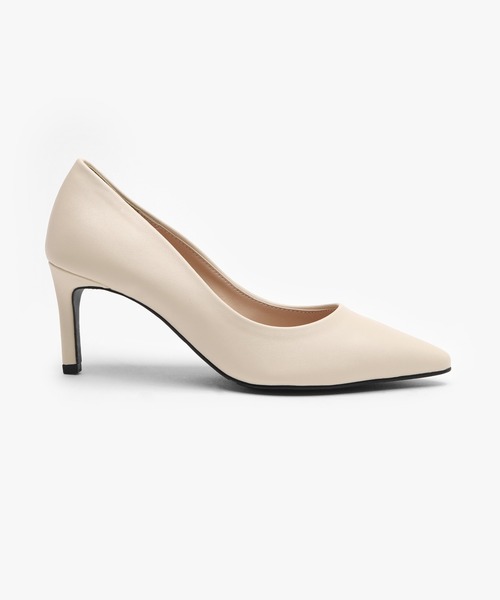 SAPPUN（サプン）の「Cameli ベーシック スティレットヒール (7cm)（パンプス・レディース・アイボリー/ブラック/ライトベージュ・22.0cm/22.5cm/23.0cm/23.5cm/24.0cm/24.5cm/25.0cm）」の2枚目の写真