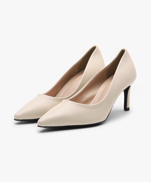 SAPPUN（サプン）の「Cameli ベーシック スティレットヒール (7cm)（パンプス・レディース・アイボリー/ブラック/ライトベージュ・22.0cm/22.5cm/23.0cm/23.5cm/24.0cm/24.5cm/25.0cm）」の7枚目の写真