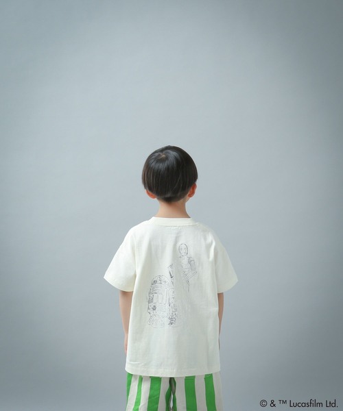 LOWRYS FARM（ローリーズファーム）の「ＳＴＡＲ　ＷＡＲＳ／ＢＩＧＴ　451870（Tシャツ/カットソー・キッズ・ブラック/ブラック系その他/キナリ/オフホワイト・130cm/140cm/110cm/150cm/120cm）」の2枚目の写真