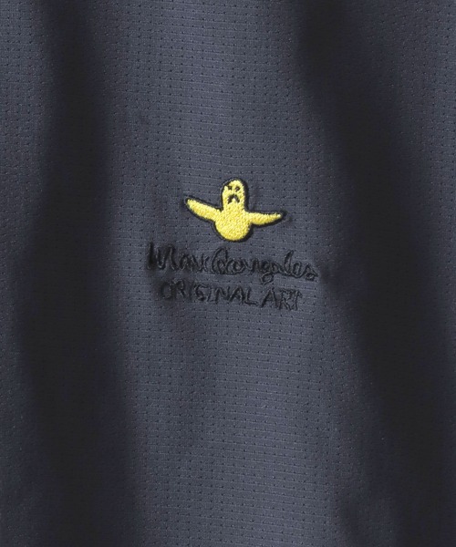 Mark Gonzales(マーク・ゴンザレス)の「MARK GONZALES ARTWORK COLLECTION/マークゴンザレス 別注 ワンポイント刺繍 ドローコード ビッグシルエット 半袖 ポロシャツ(ポロシャツ・メンズ・ブラック/チャコール/グレー系その他・M/L/XL)」の8枚目の写真