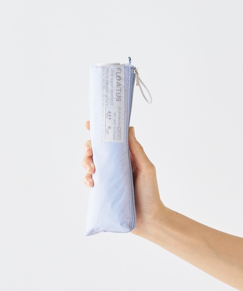 FLO(A)TUS(フロータス)の「遮光率100% UV 晴雨兼用折りたたみ日傘 超撥水 フロータス ”54cm"(折りたたみ傘・レディース・ベージュ/ホワイト/ライトグレー/ブラック・FREE)」の10枚目の写真