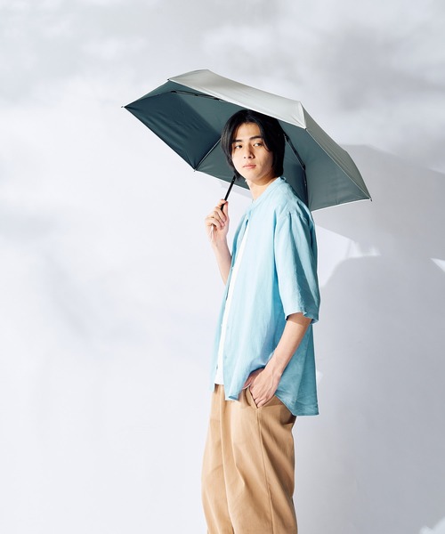 FLO(A)TUS(フロータス)の「遮光率100% UV 晴雨兼用折りたたみ日傘 超撥水 フロータス ”54cm"(折りたたみ傘・レディース・ベージュ/ホワイト/ライトグレー/ブラック・FREE)」の7枚目の写真
