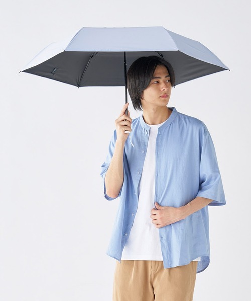 FLO(A)TUS(フロータス)の「遮光率100% UV 晴雨兼用折りたたみ日傘 超撥水 フロータス ”54cm"(折りたたみ傘・レディース・ベージュ/ホワイト/ライトグレー/ブラック・FREE)」の22枚目の写真