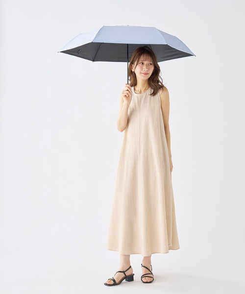 FLO(A)TUS(フロータス)の「遮光率100% UV 晴雨兼用折りたたみ日傘 超撥水 フロータス ”54cm"(折りたたみ傘・レディース・ベージュ/ホワイト/ライトグレー/ブラック・FREE)」の21枚目の写真