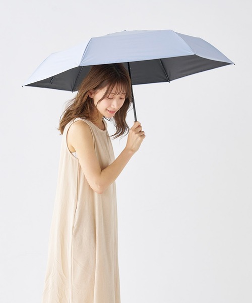 FLO(A)TUS(フロータス)の「遮光率100% UV 晴雨兼用折りたたみ日傘 超撥水 フロータス ”54cm"(折りたたみ傘・レディース・ベージュ/ホワイト/ライトグレー/ブラック・FREE)」の20枚目の写真