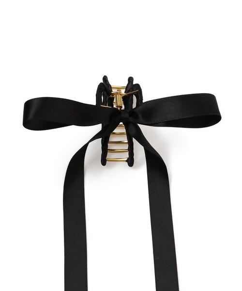 ROPE' PICNIC（ロペピクニック）の「サテンリボンヘアバンスクリップ（バレッタ/ヘアクリップ・レディース・ブラウン系その他2/ブラック・FREE）」の4枚目の写真